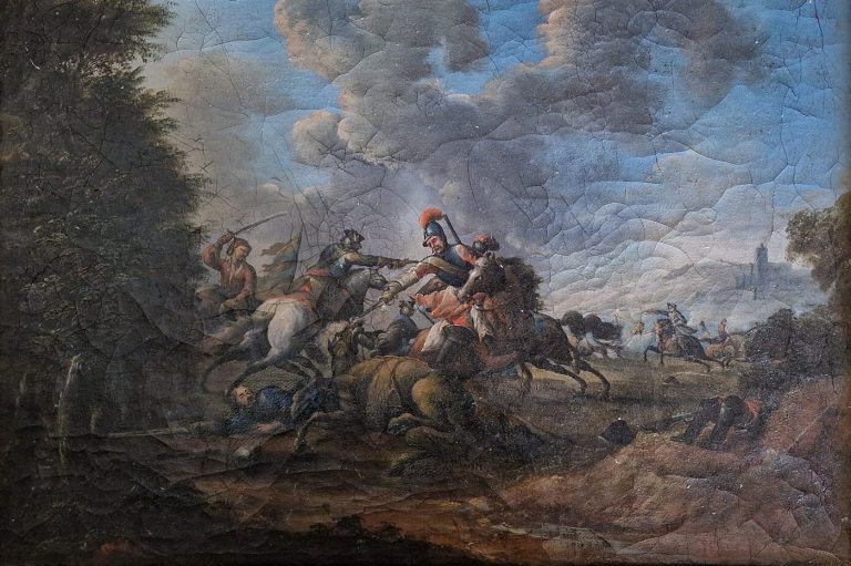 Cavalry Battle Scene, zugeschrieben Charles Parrocel, ca. 1725–1745 Wikimedia Commons, Public Domain